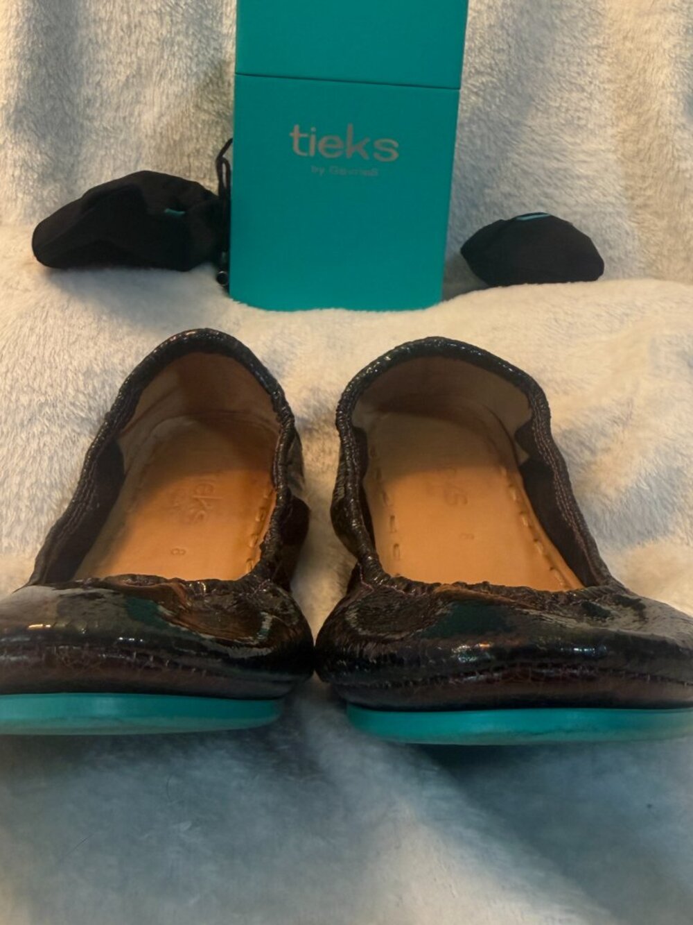 Arabian Nights Tieks size 8 with Box, Pouch/Bag and LE VD Crystal Heart Topper - Picture 8 of 17